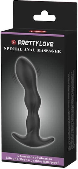 Pretty Love Special Anal Massager Anal Plug Black 13cm