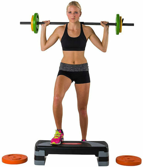 Tunturi Body-Pump Μπάρα Σετ με Βάρη 20kg Μήκους 131.5cm με Κολάρα Μανταλάκια