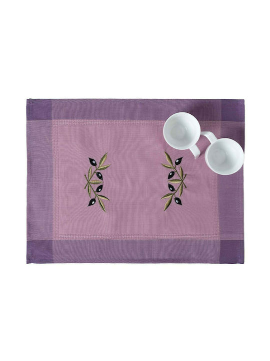 Silk Fashion Σουπλά Υφασμάτινο Μωβ 50x35cm 12τμχ Silk Fashion Σουπλά Υφασμάτινο Μωβ 50x35cm 12τμχ