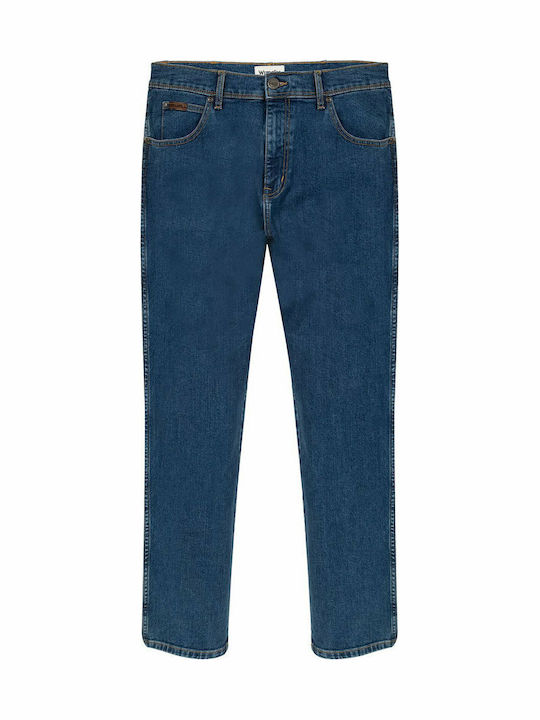 Texas Men's Jeans Pants with Regular Straight Fit Navy Blue