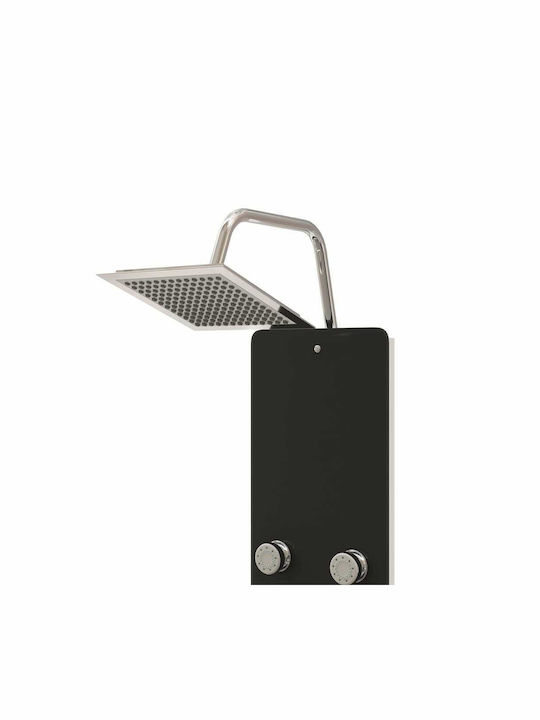 vidaXL Shower Column 130cm Black
