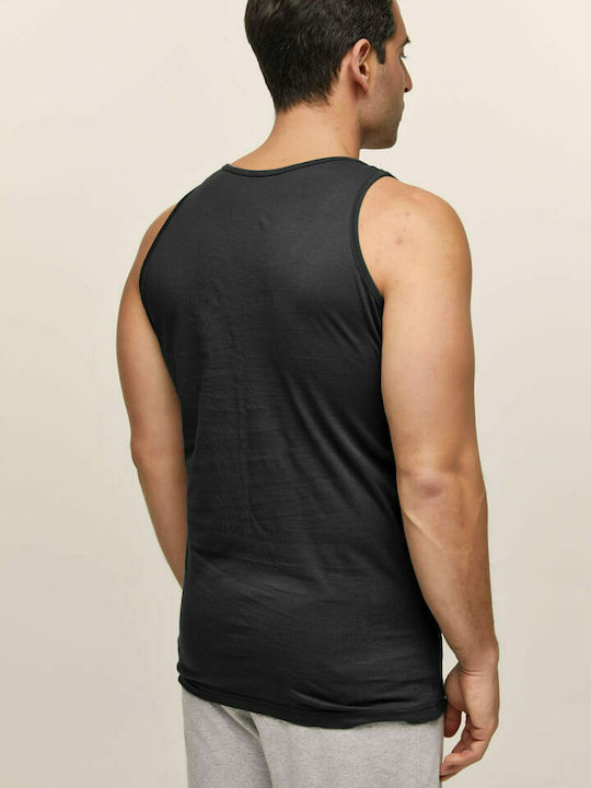 Bodymove Men's Short Sleeve Blouse Black