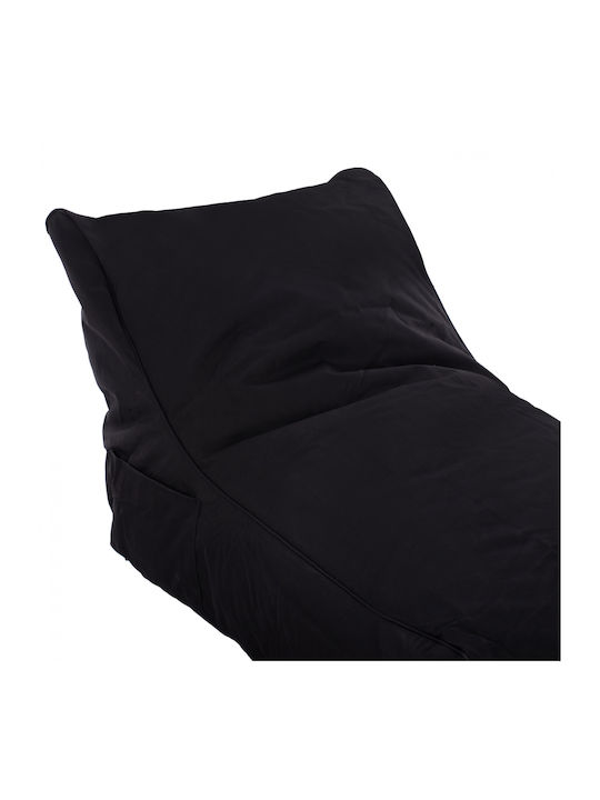 Sitzsack Liegestuhl Wasserdicht Bloom Schwarze 106x70x61cm