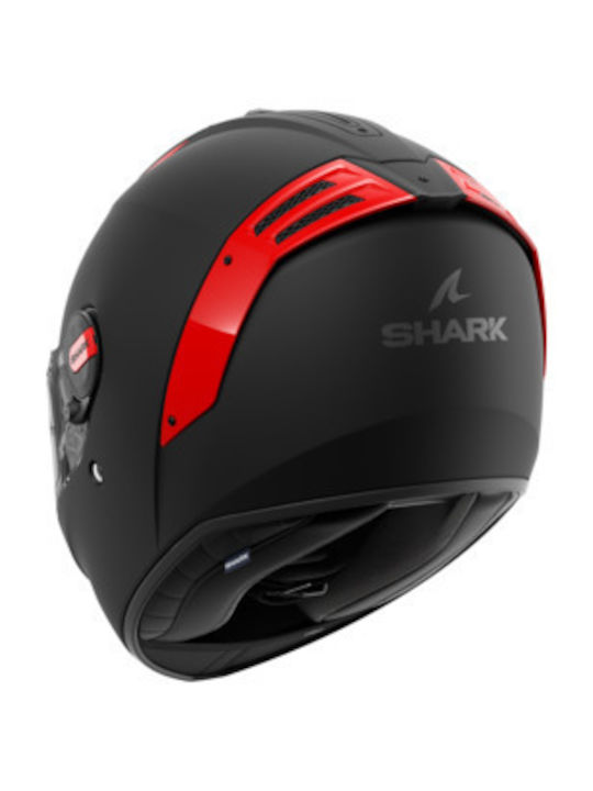 Shark Spartan RS Blank Matt Black/Red Motorcycle Helmet Full Face ECE 22.06 1290gr with Pinlock and Sun Visor