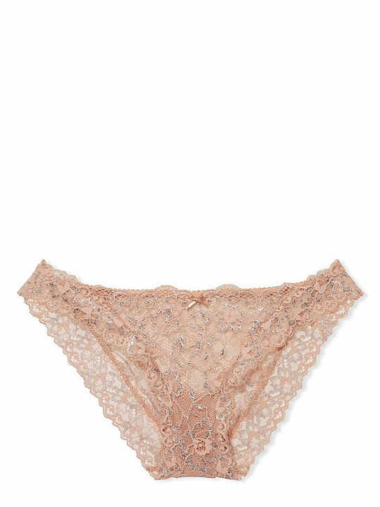 Women's Slip with Lace Beige