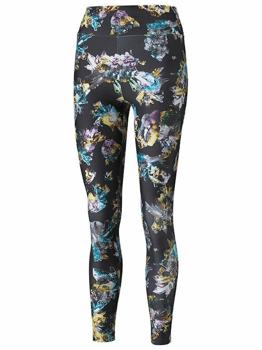 Crystal Galaxy Women's Long Training Legging High Waisted Black