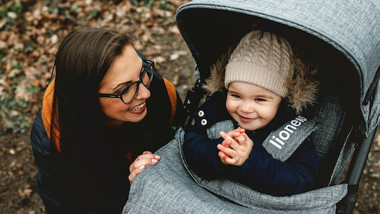 Lionelo Annet Plus Baby Stroller Suitable for Newborn Gray 10.36kg