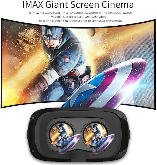 Kodeng G06EA VR Headset for Mobile from 4" to 7" with Gamepad