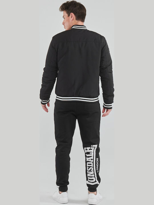 Lonsdale Trusthorpe Vintage Geacă Bomber Neagră