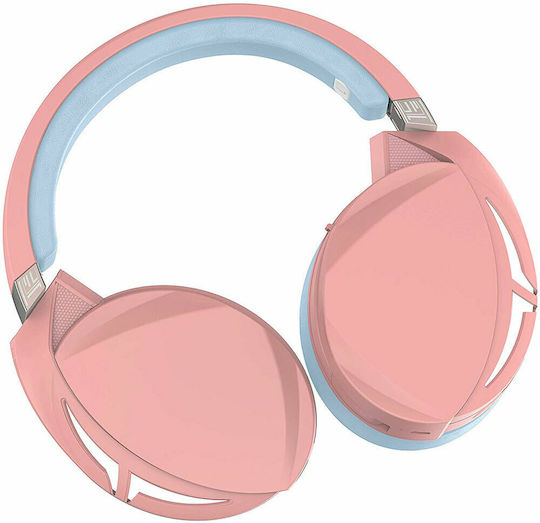 Asus ROG Strix Fusion 300 Over Ear Gaming Headset με σύνδεση 3.5mm / USB Ροζ