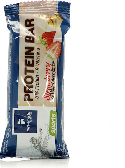 My Elements Sports Bar with 31% Protein & Flavor Strawberry White Choco 60gr