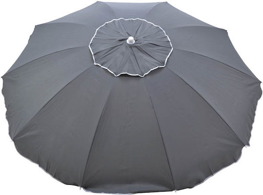 Ankor Folding Beach Umbrella Diameter 2.25m with UV Protection and Air Vent Gray