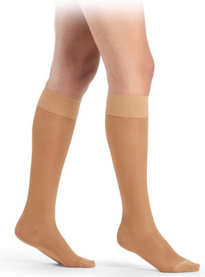 Sigvaris Delilah 140D Graduated Compression Calf High Socks Caramel