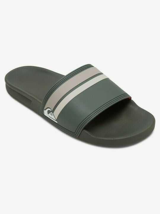 Quiksilver Rivi Slides σε Πράσινο Χρώμα