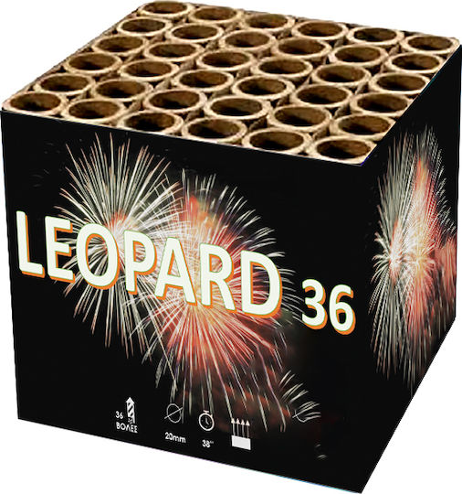 Εναέριο Πυροτέχνημα Leopard με 36 Βολές & Διάρκεια 35 Δευτερόλεπτα