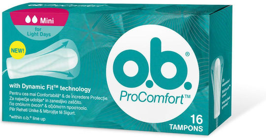 O.B. ProComfort Dynamic Fit Tampons for Light Flow 16pcs