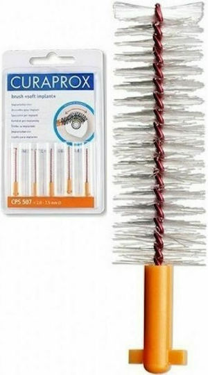 Curaprox Soft Implant Refill CPS507 Interdental Brush Refills 2mm Orange 5pcs