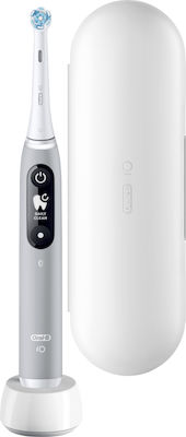 Oral-B iO Series 6 Electric Toothbrush with Timer, Pressure Sensor and Travel Case Gray Opal