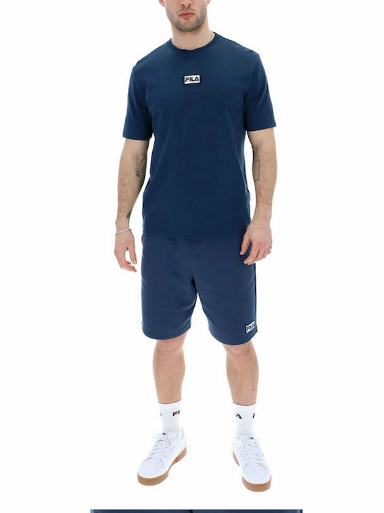 Fila Herren T-Shirt Kurzarm Marineblau