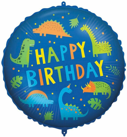 Balloon Foil Round Blue 46cm