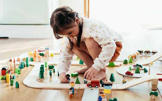 Plan Toys Πυροσβεστικό Φορτηγό Πυροσβεστικό για 3+ Ετών