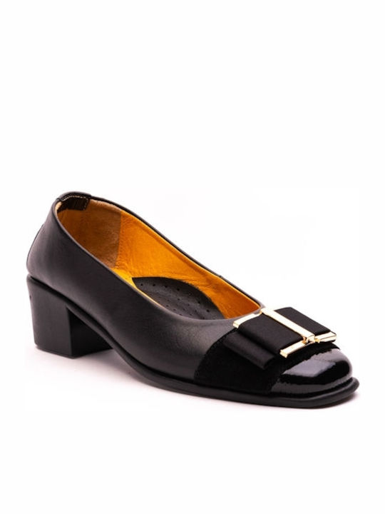 Relax Anatomic Leder Pumps Schwarz