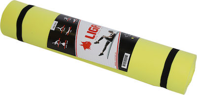 Liga Sport Yoga/Pilates Mat Yellow (173x61x0.6cm)