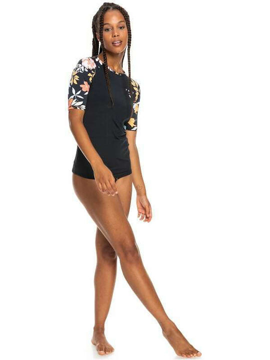 Roxy Beach Classics UPF 50 Pentru Femei Tricou De Protecție Solară Cu Mâneci Scurte Multicolor