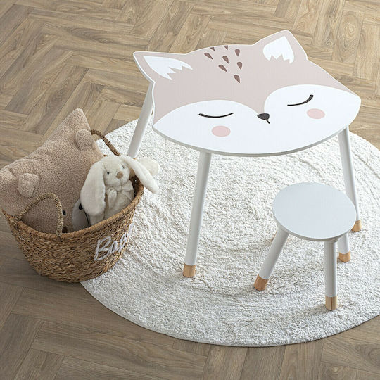 Fox Kindertisch aus Holz Weiß Atmosphera