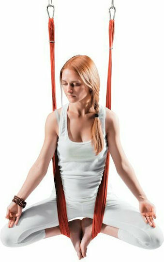 inSPORTline Aerial Yoga Hammock 12699 12699-2 2.80x1.5μ. with Handles Red