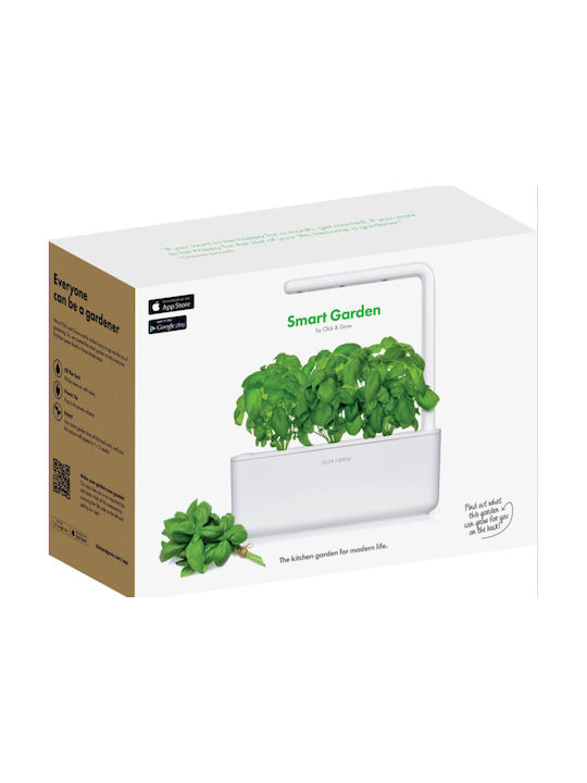 Click and Grow The Smart Garden 3 Self-watering Planter Box Plastic Gray 32x13.5x23cm.