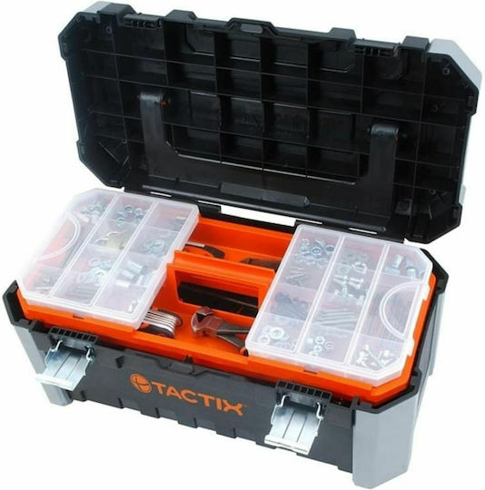 Tactix Hand Tool Case Plastic with Tobacco Case Dimensions: W58.5xD32xH28cm