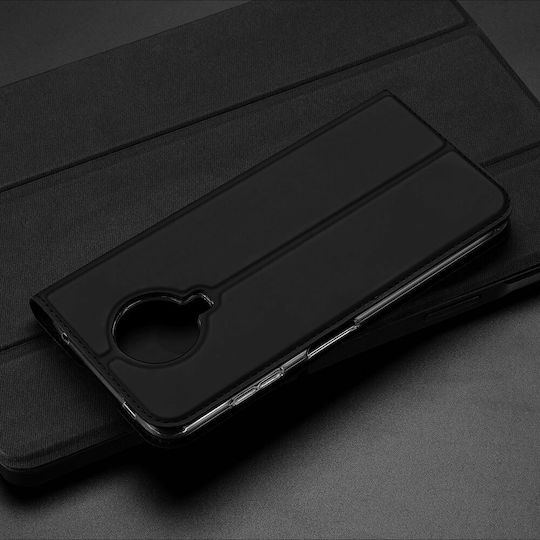 Dux Ducis Skin Pro Buchen Sie Synthetisches Leder Schwarz (Nokia G20)