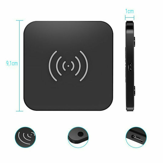 Choetech Încărcător Wireless (Qi Pad) 10W Negruς (T524-S & T511-S wireless charger)