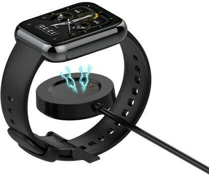 Tactical USB Charging Cable Зарядно за Часовник Realme Черен