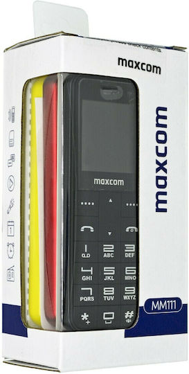MaxCom MM111 Single SIM Mobile with Buttons Black