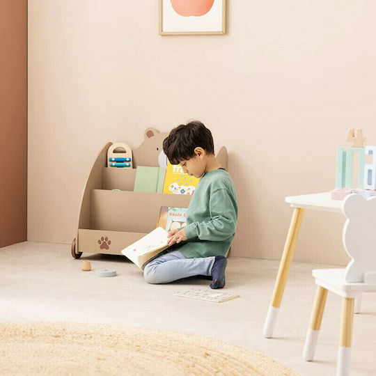 Navaris Children's Storage Box made of Wood Design Bear Brown 60x58x40cm 1pcs