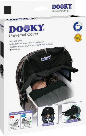 Dooky Σκίαστρο Καροτσιού Μαύρο Ύφασμα Σκίαστρο Black