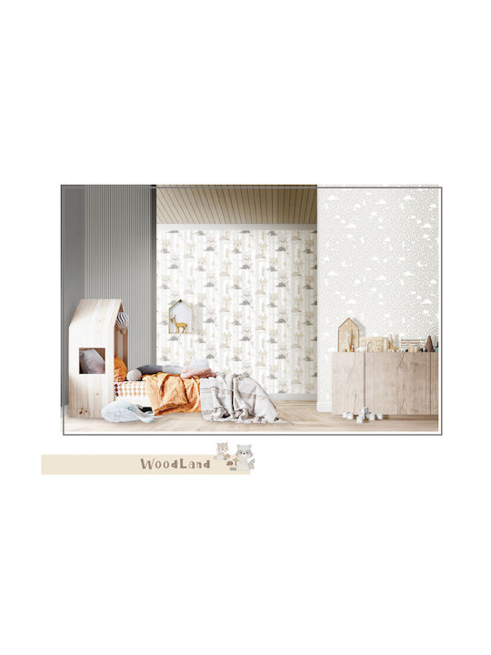 Loukianos Wallpapers Kinder Tapete Stoff Γεωμετρικά Σχέδια & Ζωάκια 13016-PAR B53xH1005cm