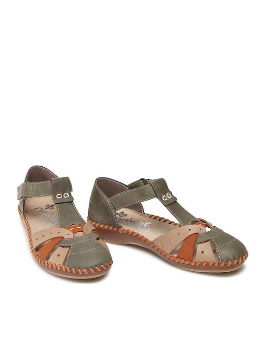 Leather Women's Anatomic Khaki Sandals
