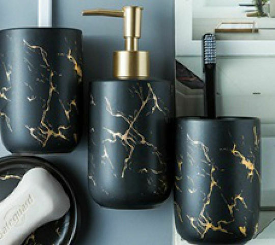 Iliadis Ceramic Bathroom Accessory Set Black 3pcs Iliadis Ceramic Bathroom Accessory Set Black 3pcs