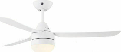 Bayside Megara Deckenventilator 122cm mit Leuchte Weiß