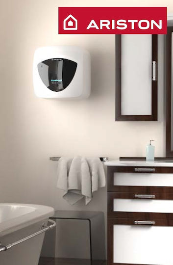 Ariston Andris Lux Πάνω Ροής Θερμοσίφωνας 30lt Glass Κάθετος 1.5kW