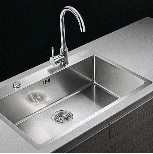 Asil AS 248 Ισόπεδος Inox Σατινέ Μ81.1xΠ49.5cm Ασημί