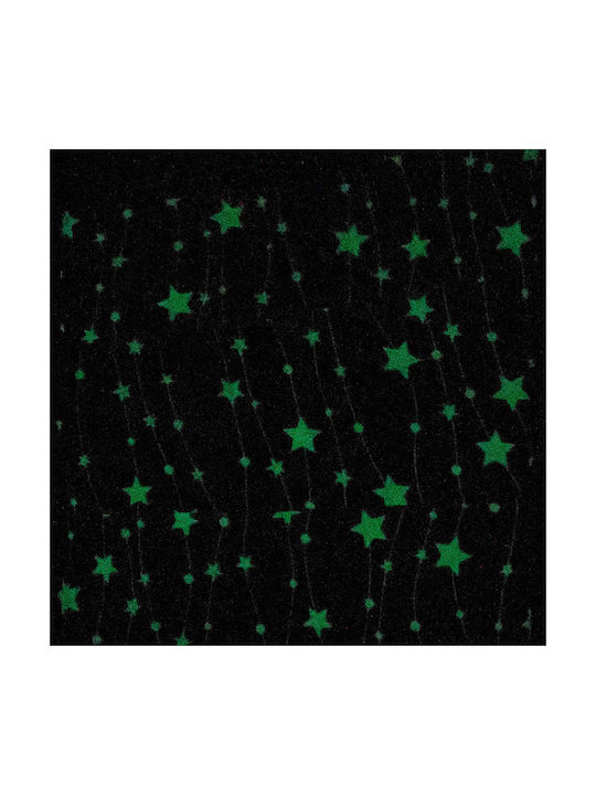 Viopros Κουβέρτα Fleece Άστερ Φωσφορίζουσα Γαλάζια 150x220εκ.