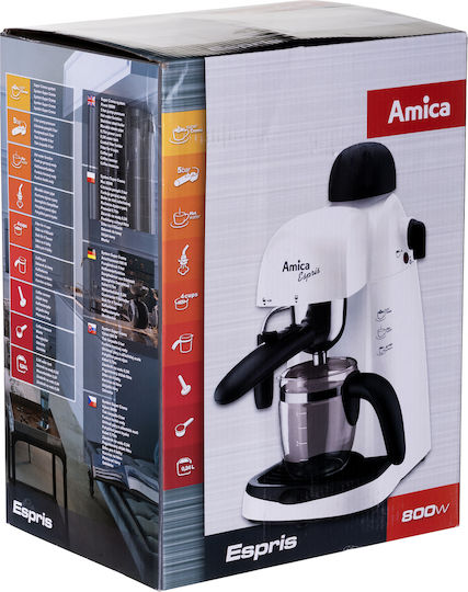 Amica CD1011 Espressomaschine 800W Druck 5bar Weiß