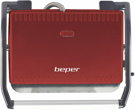 Beper Sandwich Maker pentru for 2 Sandwiches Sandvișuri 850W Roșie