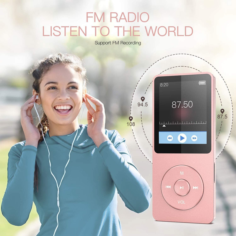 Agptek A02ST MP3 Player (16GB) με Οθόνη TFT 8" Ροζ Χρυσό Skroutz.gr