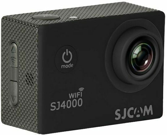 SJ4000 1080P Action Camera HD (720p) Υποβρύχια (με Θήκη) με Οθόνη 1.5" και Wi-Fi Μαύρη