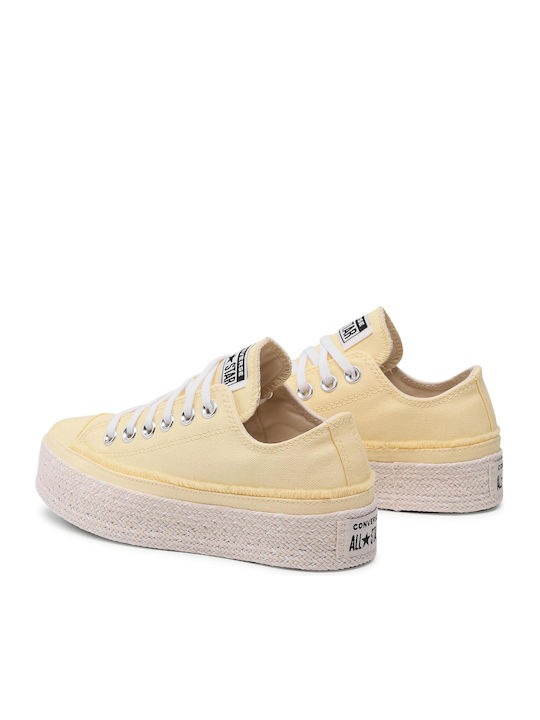 Espadrille Ox Γυναικείες Εσπαντρίγιες σε Κίτρινο Χρώμα